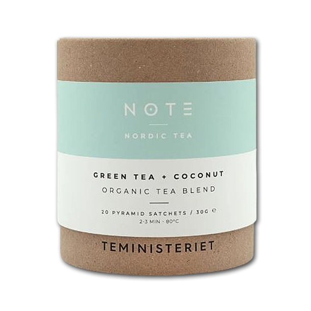 NOTE �kologiske teposer<br />Green tea coconut