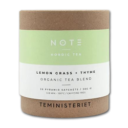 NOTE �kologiske teposer<br />Lemongrass thyme