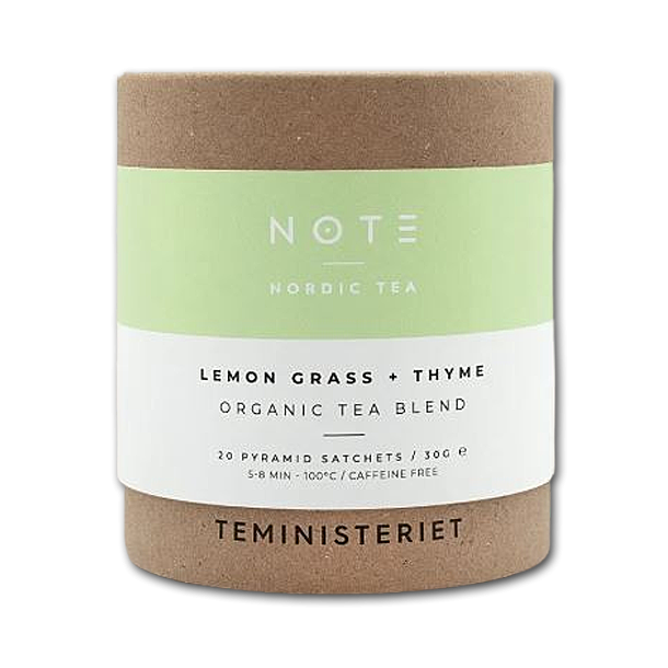 NOTE �kologiske teposer<br />Lemongrass thyme