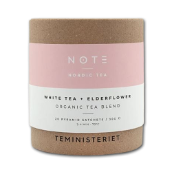 NOTE �kologiske teposer<br />White tea elderflower