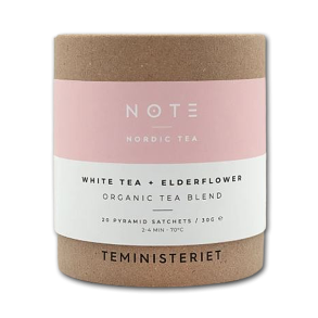 NOTE �kologiske teposer<br />White tea elderflower