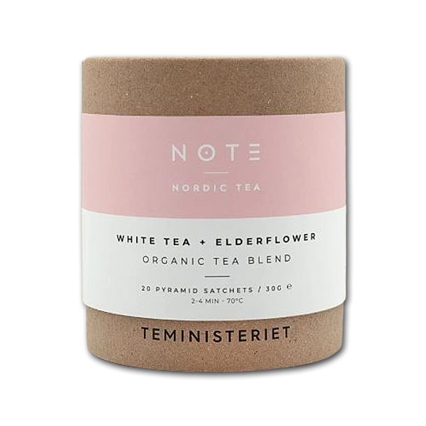 NOTE �kologiske teposer<br />White tea elderflower