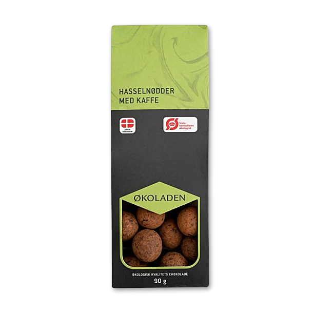koladen Hasselndder med kaffe