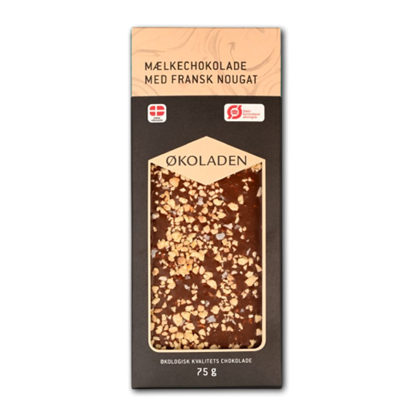koladen Mlkechokolade med Fransk Nougat