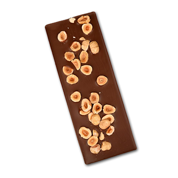 koladen mlkechokolade med Ristede hasselndder