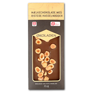 koladen MLKechokolade med Ristede HASSELNDDER
