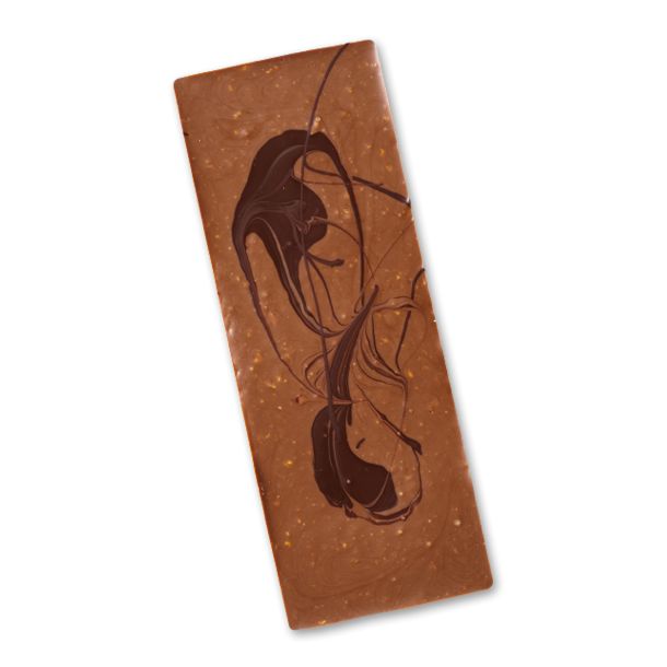 koladen mlkechokolade med Karamel og Knas