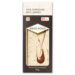 koladen Hvid Chokolade med Lakrids