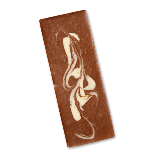 koladen mlkechokolade med Orange og Knas