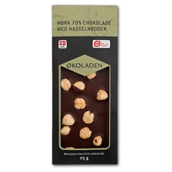 koladen 70% Mrk Chokolade med hasselndder