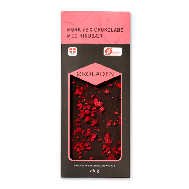 koladen Mrk Chokolade med Hindbr