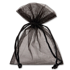 Organzaposer i Sort<br />120 x 170 mm