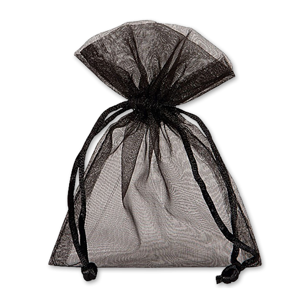 Organzaposer i Sort<br />120 x 170 mm