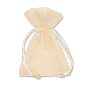 Organzaposer i Cremefarve<br />90 x 120 mm