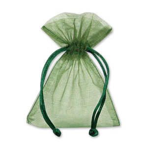 Organzaposer i Mrk Grn<br />90 x 120 mm