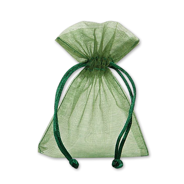 Organzaposer i Mrk Grn<br />90 x 120 mm