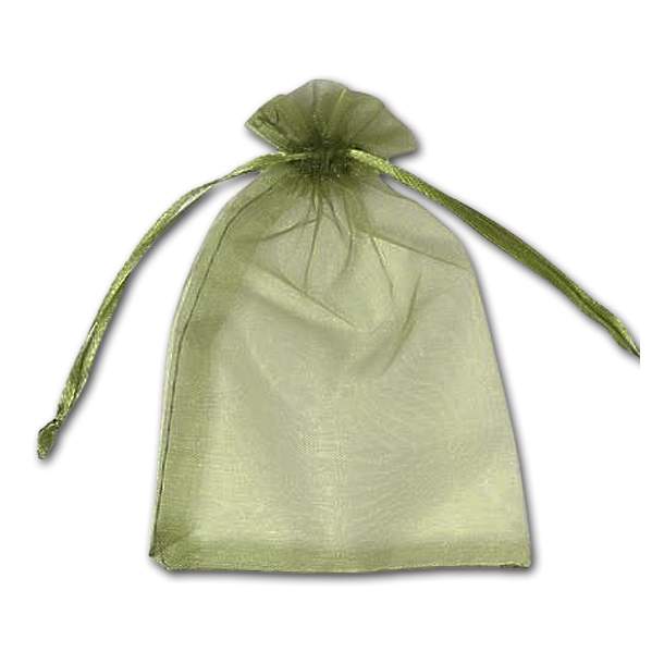 Organzaposer i Olivengr�n<br />90 x 120 mm