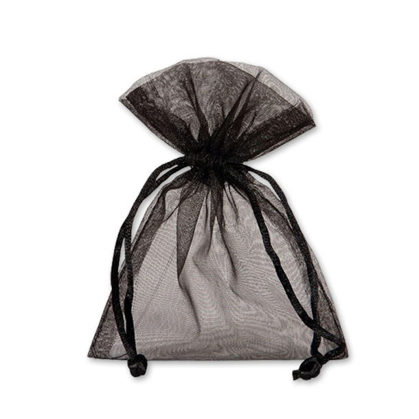 Organzaposer i Sort<br />90 x 120 mm