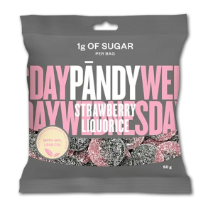 Pandy Jordbr/Lakrids uden tilsat sukker