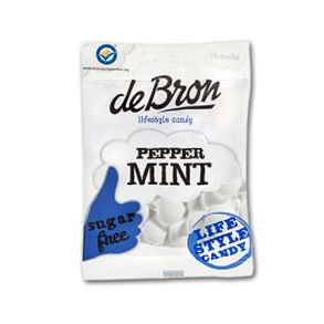 De Bron Sukkerfri Pebermynte Pastiller