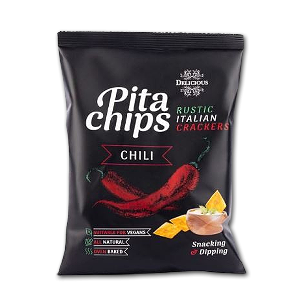 Pita chips med chili