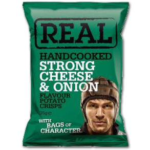 Real Kartoffelchips<br />Ost og lg