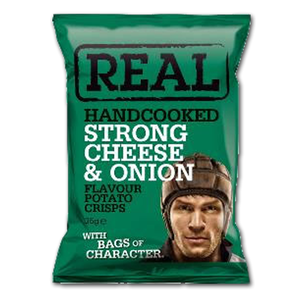 Real Kartoffelchips<br />Ost og lg