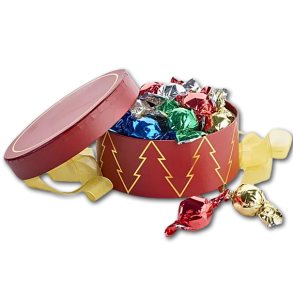 Rund Juleske Rd med Chokoballs