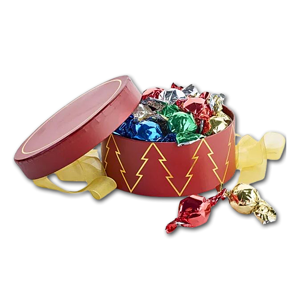 Rund Juleske Rd med Chokoballs