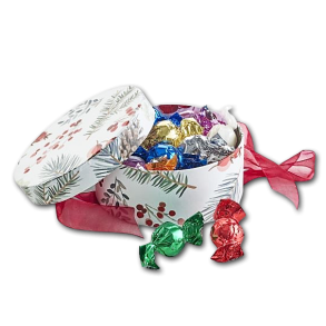 Rund Jule�ske gran/b�r med Chokoballs 