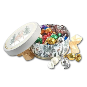 Rund Juleske Rensdyr med Chokoballs 300g