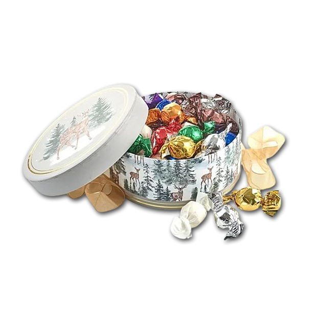 Rund Juleske Rensdyr med Chokoballs 300g