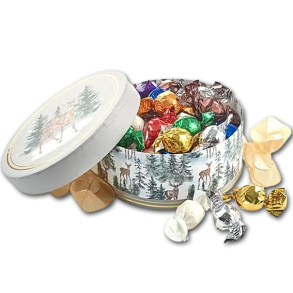 Rund Juleske Rensdyr med Chokoballs 600 g