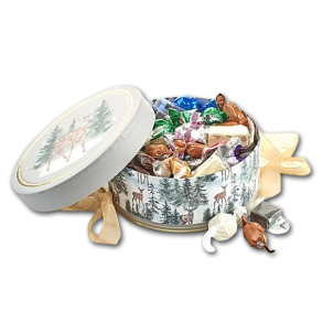 Rund Juleske Rensdyr med Julemix 300g