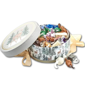 Rund Juleske Rensdyr med Julemix 600g