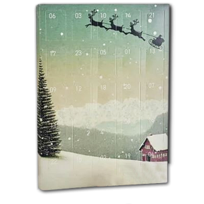 Julekalender med Blandet slik/mars- twix mm