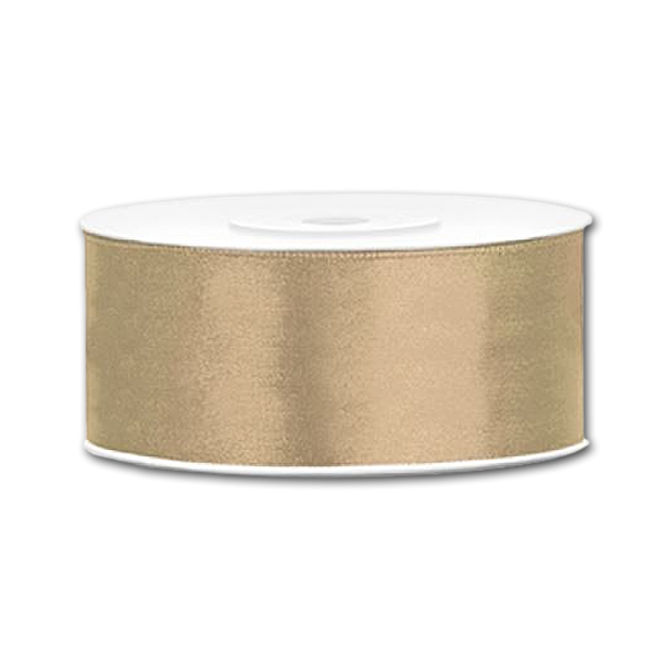Guld Satinb�nd<br />25 m x 25 mm