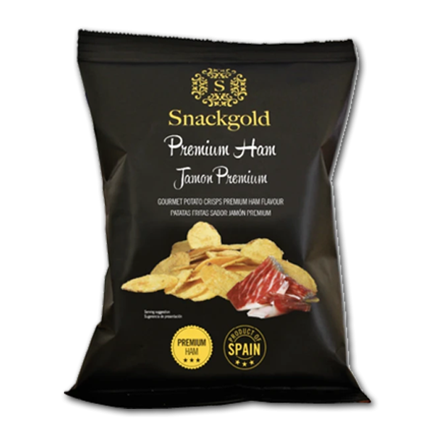 Snackgold Kartoffelchips med Iberico Skinke
