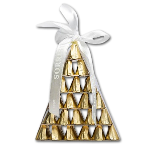 Sorrisi pyramide med italiensk chokolade