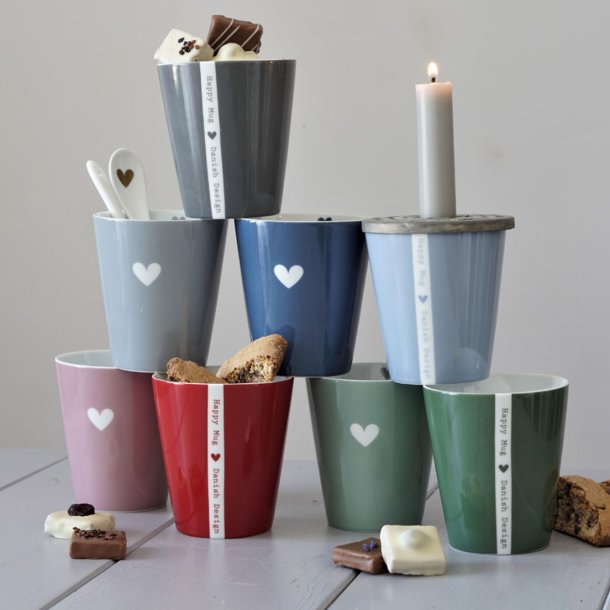 Krasilnikoff Happy Mug Hjerte Grn