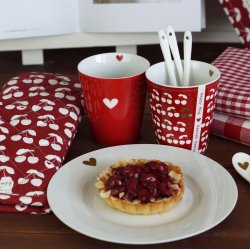 Krasilnikoff Happy Mug Hjerte Rd