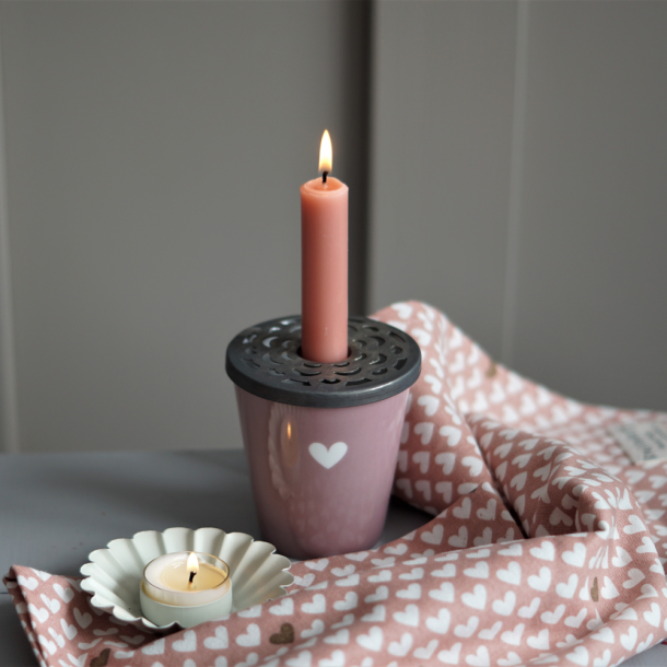 Krasilnikoff Happy Mug Hjerte Lyserd