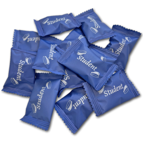 Studenterbolsjer flowpakkede � bl�