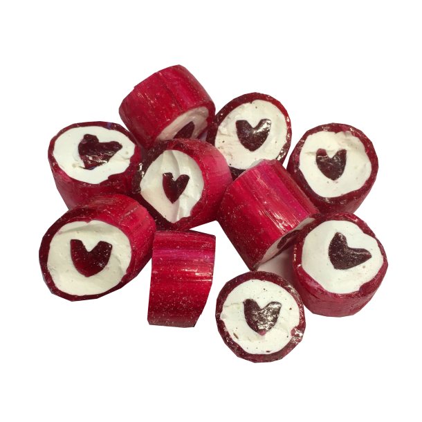 Sukkerfri Hindbr Hjerter 90 g