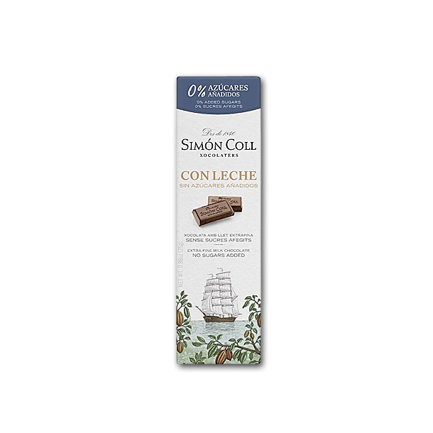 Simon Coll M�lkechokolade <br />Ikke tilsat sukker