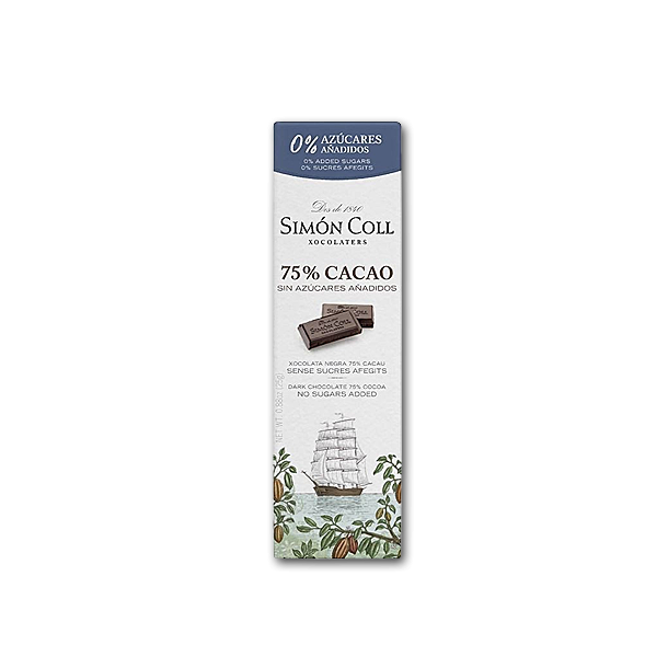 Simon Coll M�rk chokolade <br />Ikke tilsat sukker