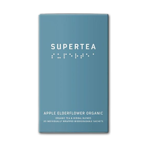 Supertea �kologiske tebreve<br />Apple elderflower