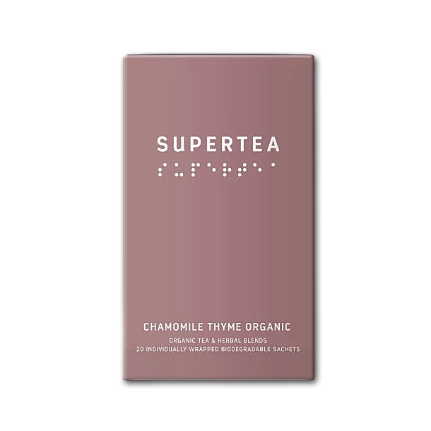 Supertea �kologiske tebreve<br />Chamomile thyme