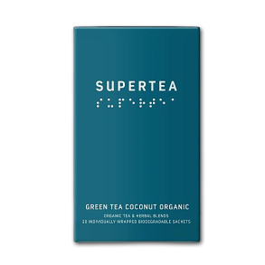 Supertea �kologiske tebreve<br />Green tea coconut