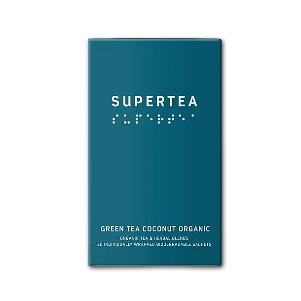 Supertea �kologiske tebreve<br />Green tea coconut